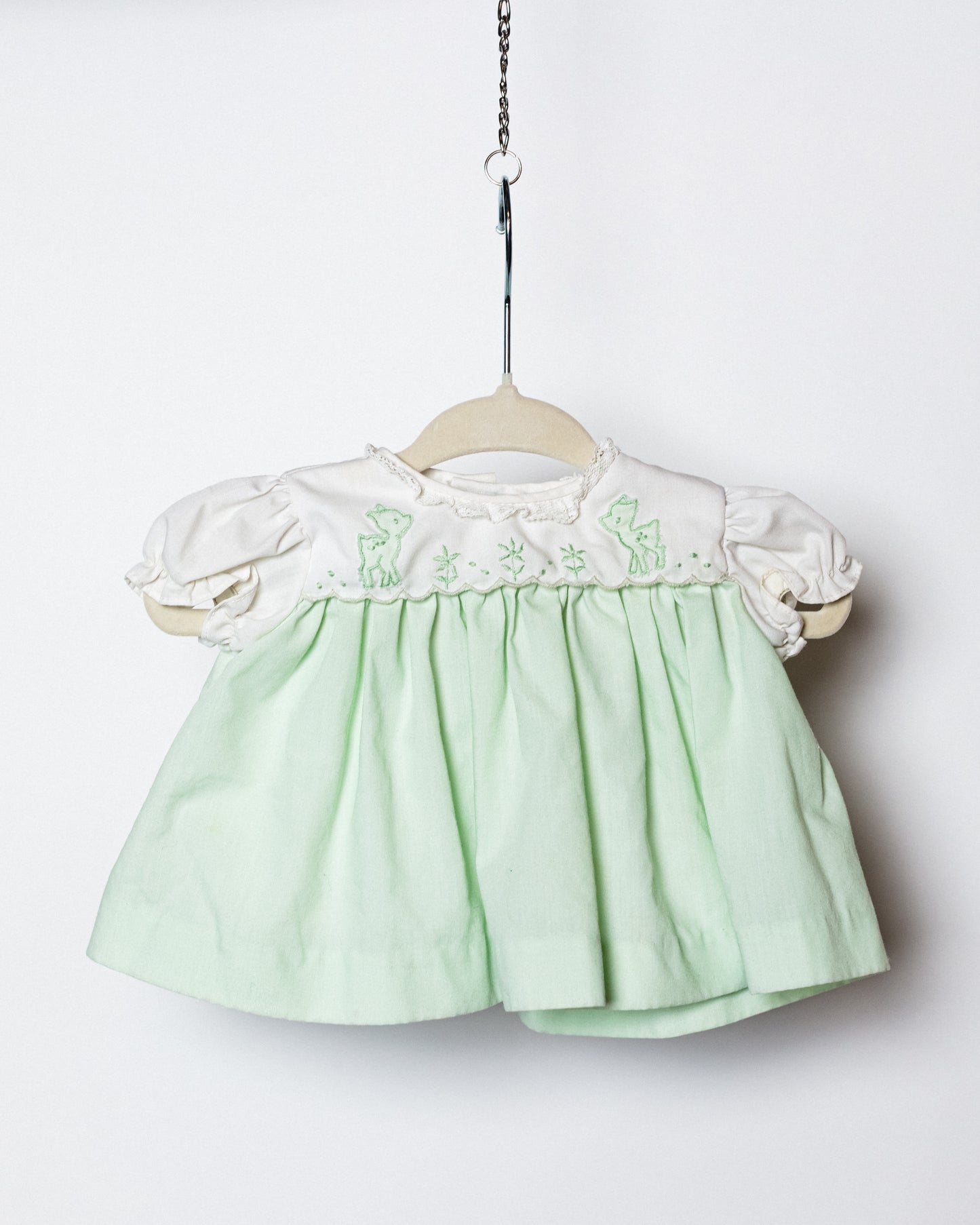 1950's Nannette Mint Green Baby Dress