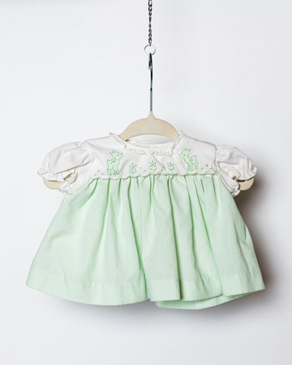 1950's Nannette Mint Green Baby Dress