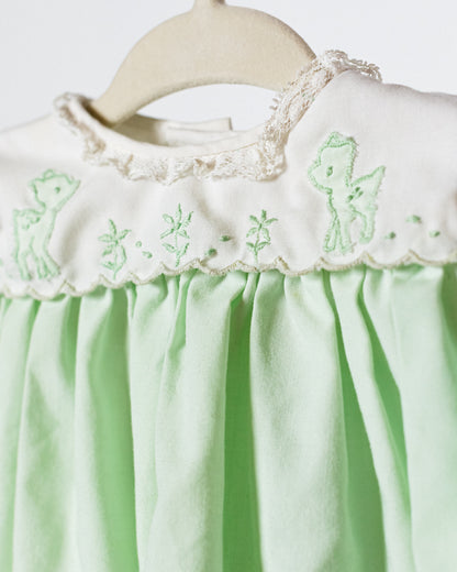 1950's Nannette Mint Green Baby Dress