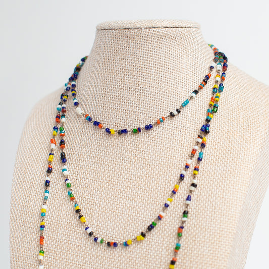 Vintage Multi-Color Beaded Necklace