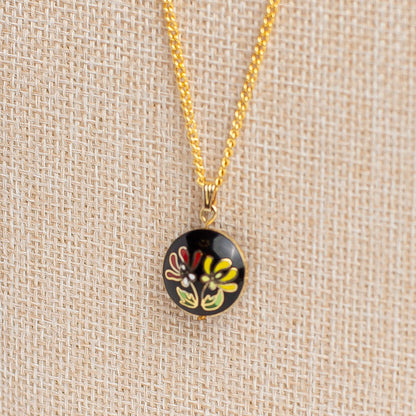 Vintage Cloisonné Enamel Pendant