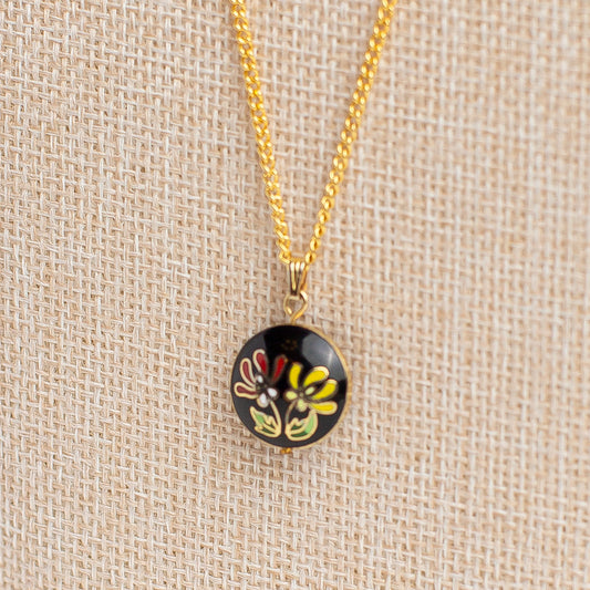 Vintage Cloisonné Enamel Pendant
