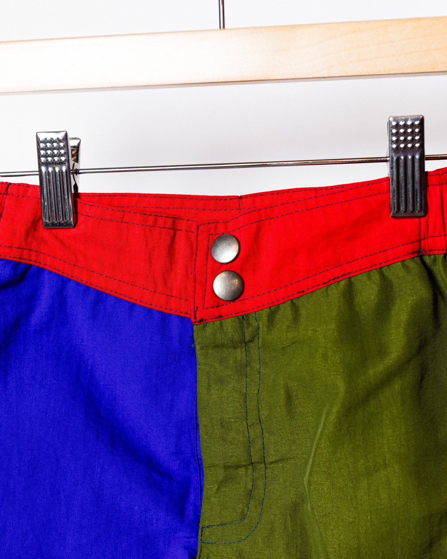 1990's Color Block Kids Swim Shorts
