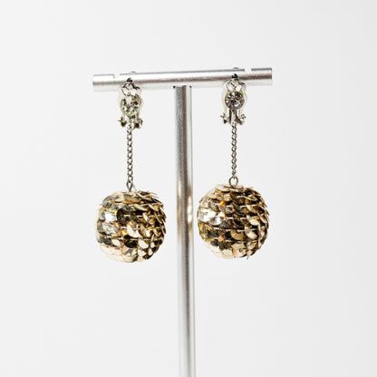 Vintage Mid-Mod Clip-on Sequin Earrings