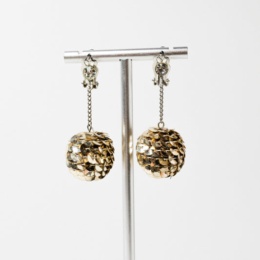 Vintage Mid-Mod Clip-on Sequin Earrings
