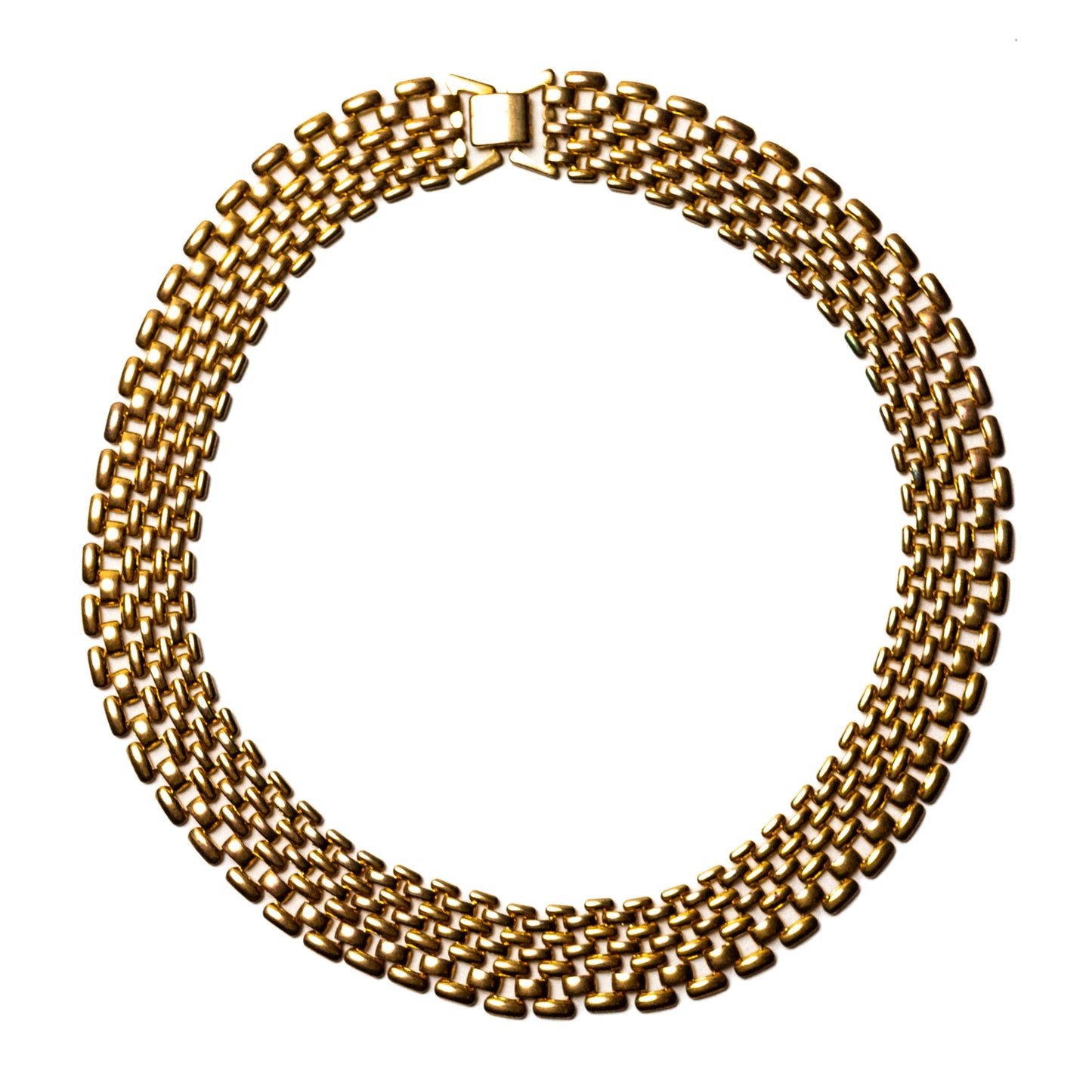 Goldtone Mesh Necklace