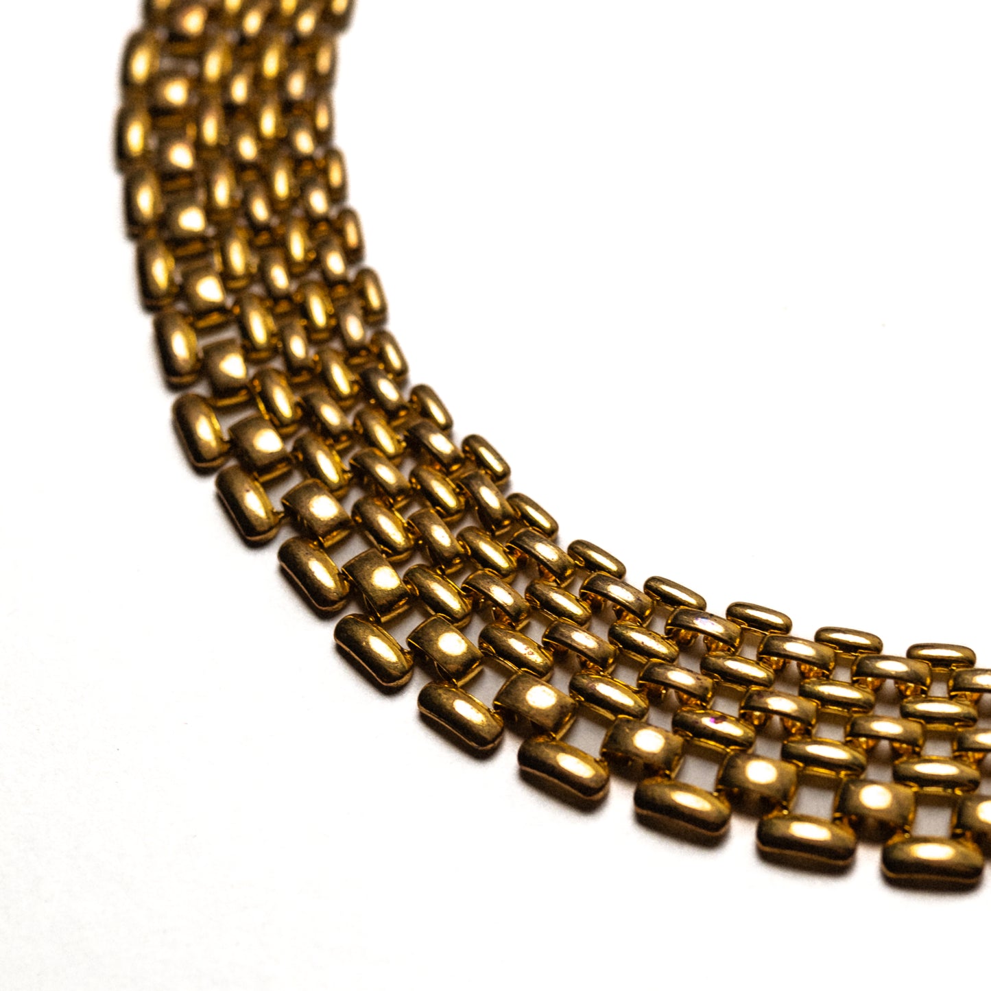 Goldtone Mesh Necklace