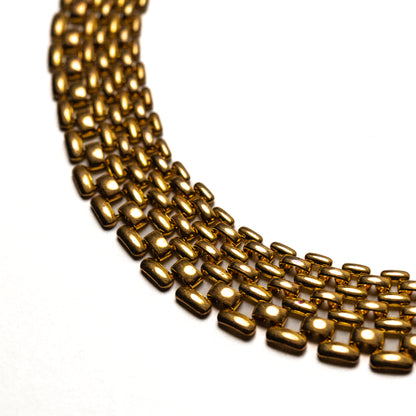 Goldtone Mesh Necklace