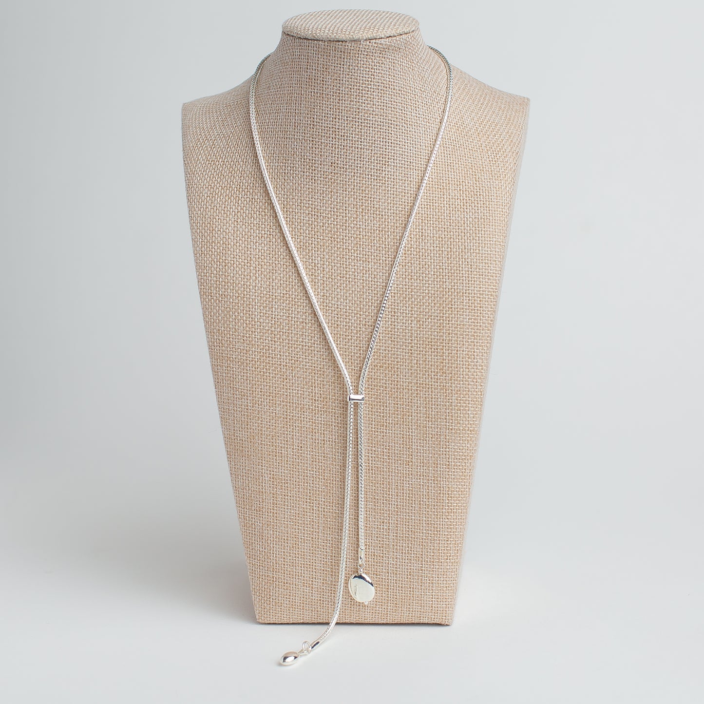 Vintage Silver Lariat Necklace