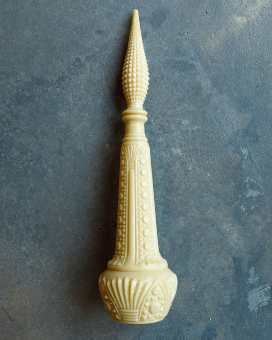 Mid-Century Milk Glass Genie Bottle