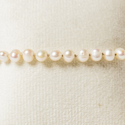 Vintage JC Lind Cultured Pearl 14K Gold-Plated Bracelet