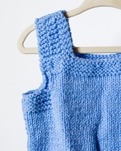 1970's Blue Knit Baby Vest