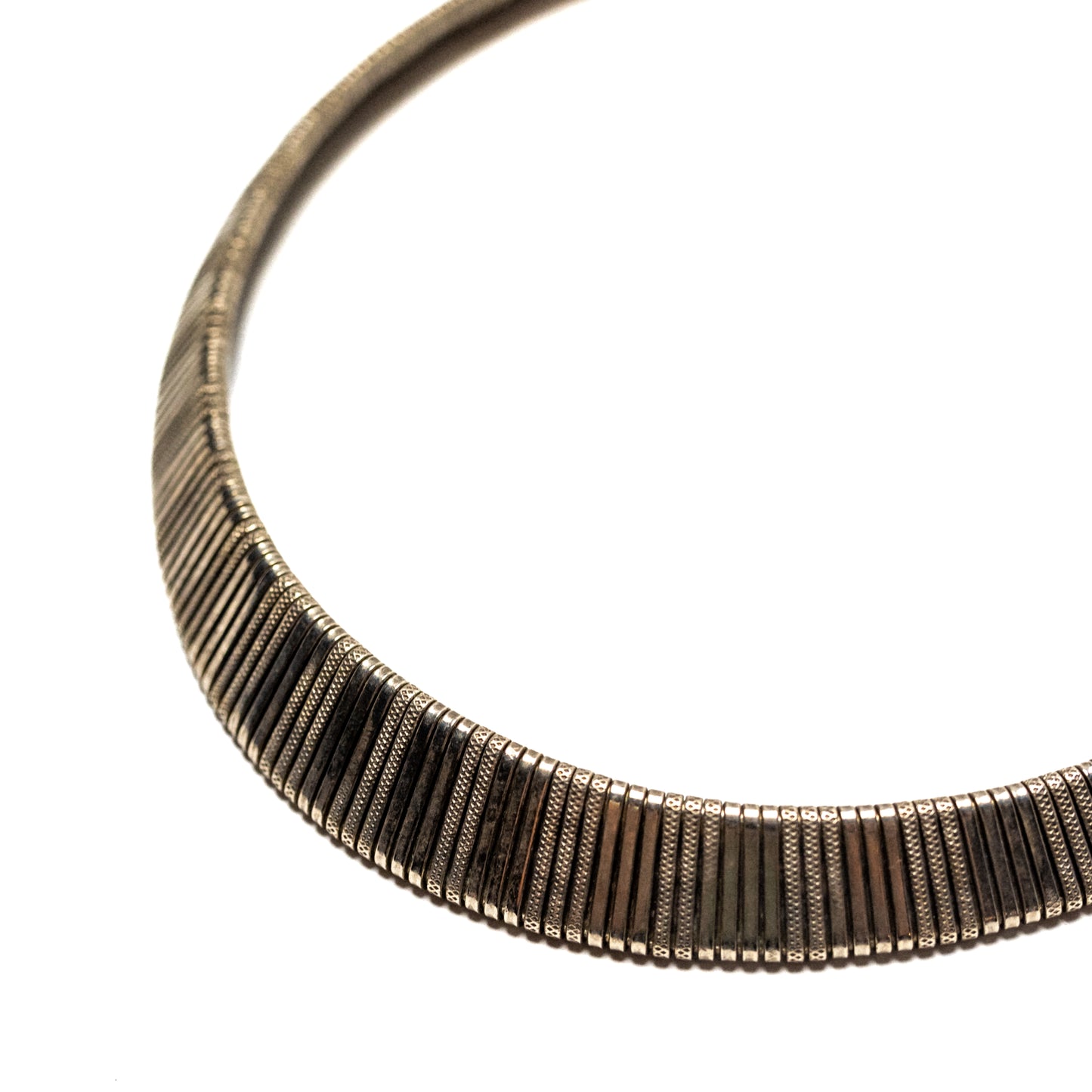 Silvertone Mesh Choker