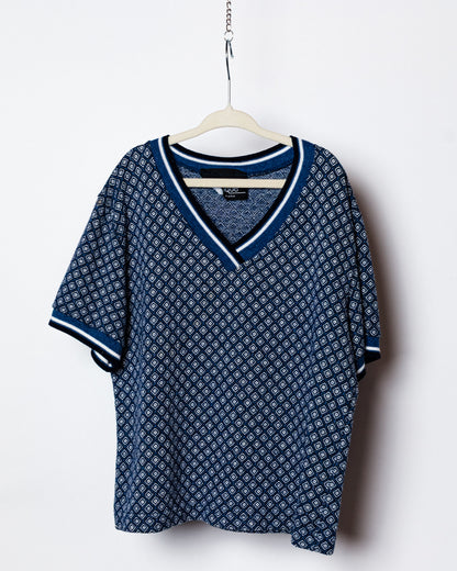 1970's Patterned V Neck Boys Shirt