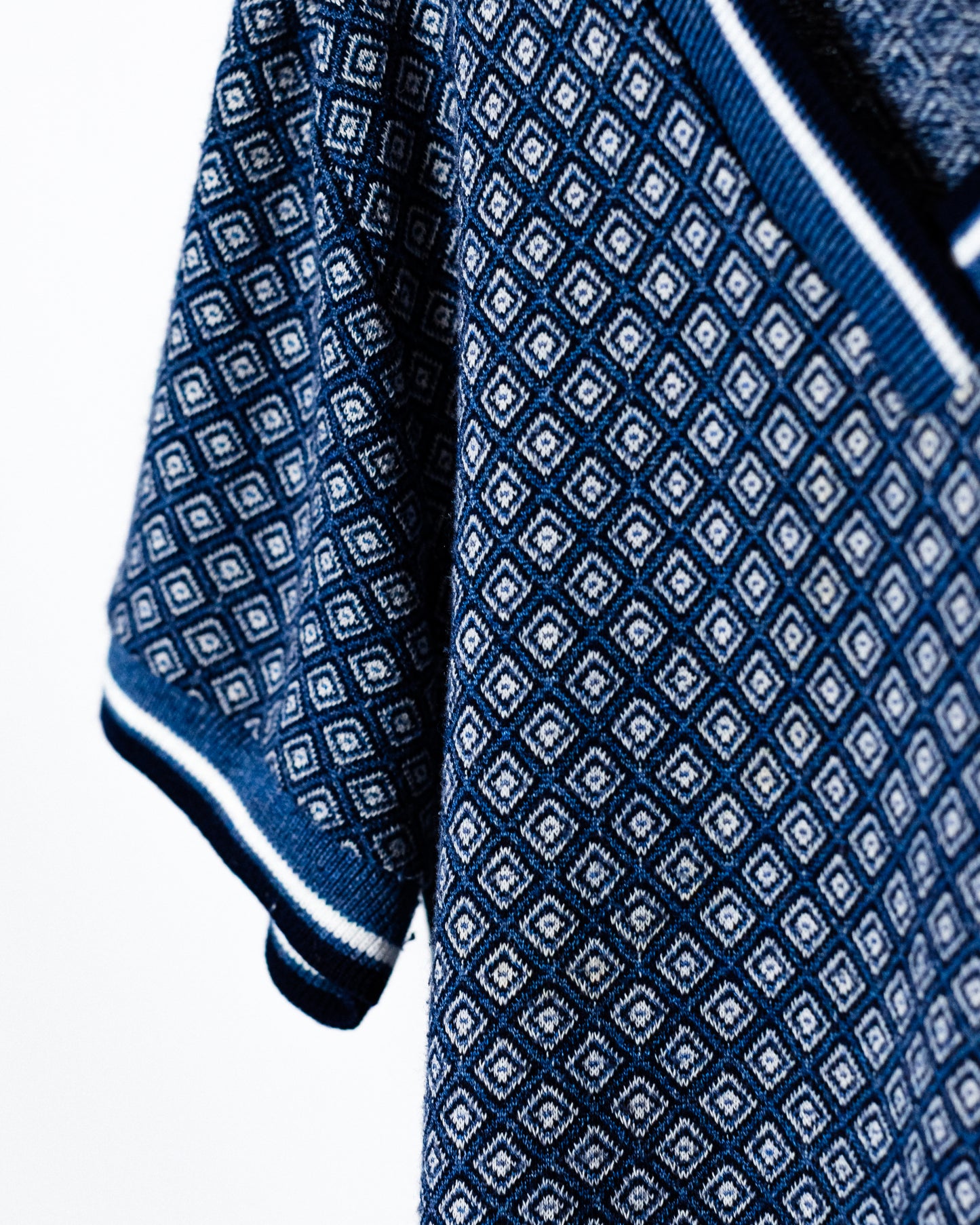 1970's Patterned V Neck Boys Shirt
