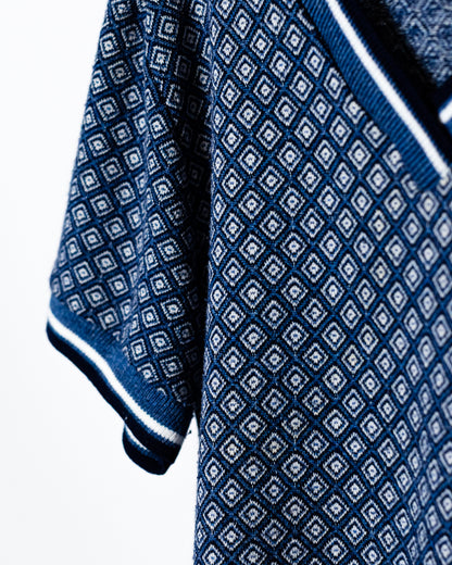 1970's Patterned V Neck Boys Shirt