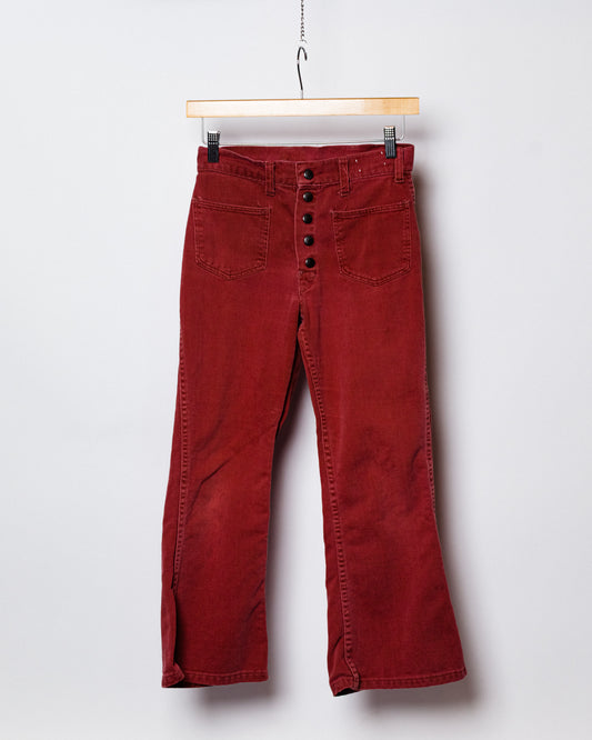 1970's Big Yank Red Kids Bellbottoms