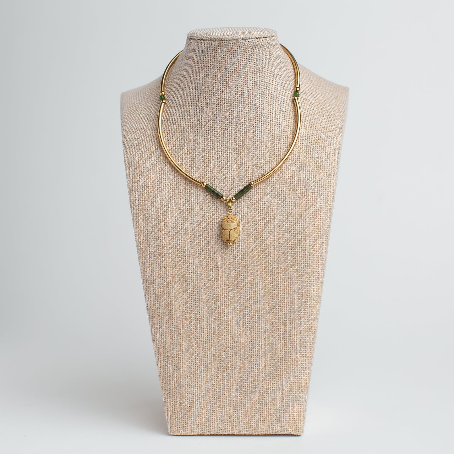 Vintage Revival Scarab Pendant Necklace
