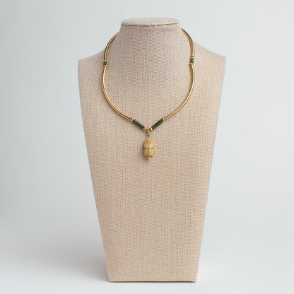 Vintage Revival Scarab Pendant Necklace