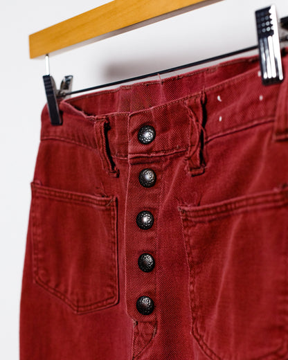 1970's Big Yank Red Kids Bellbottoms