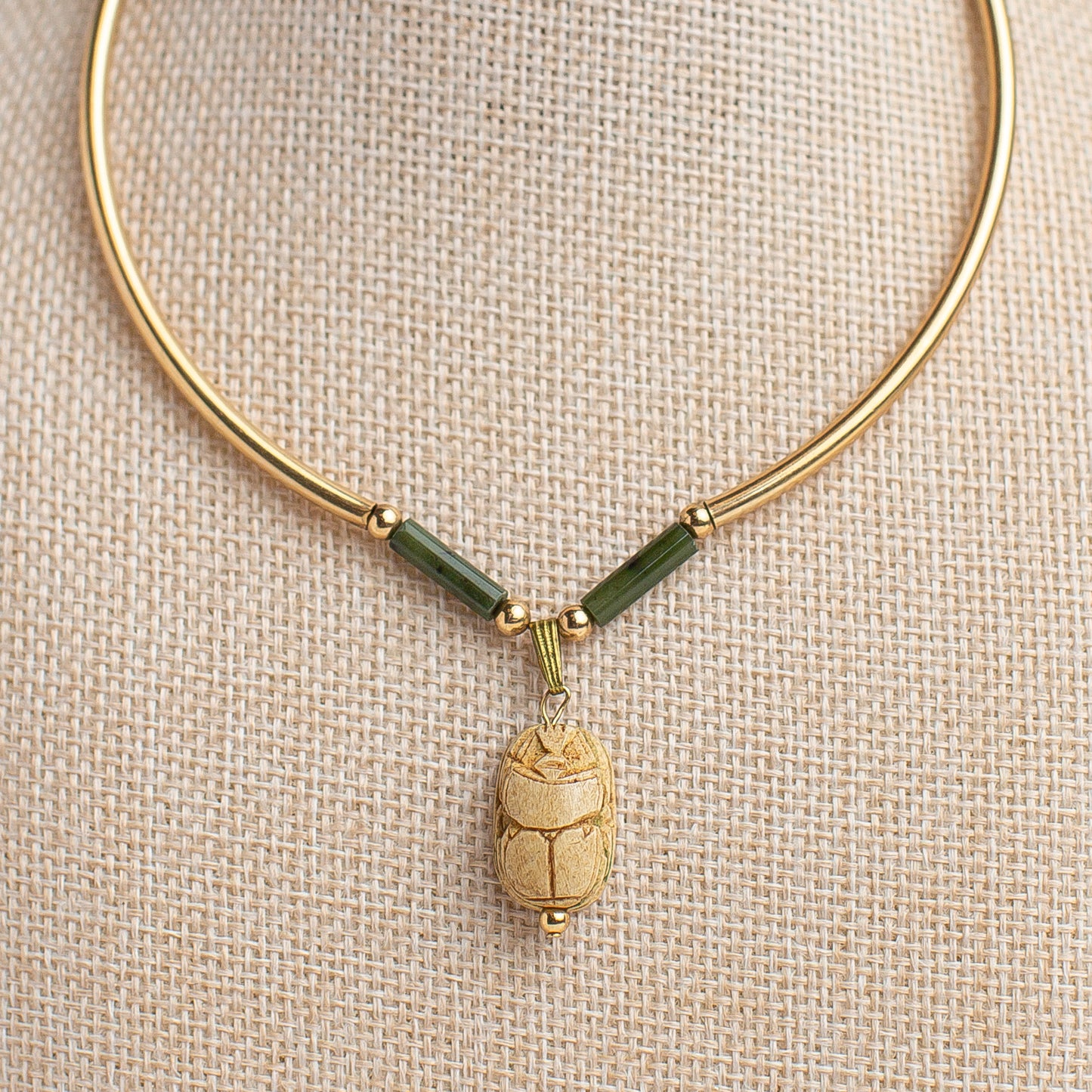 Vintage Revival Scarab Pendant Necklace