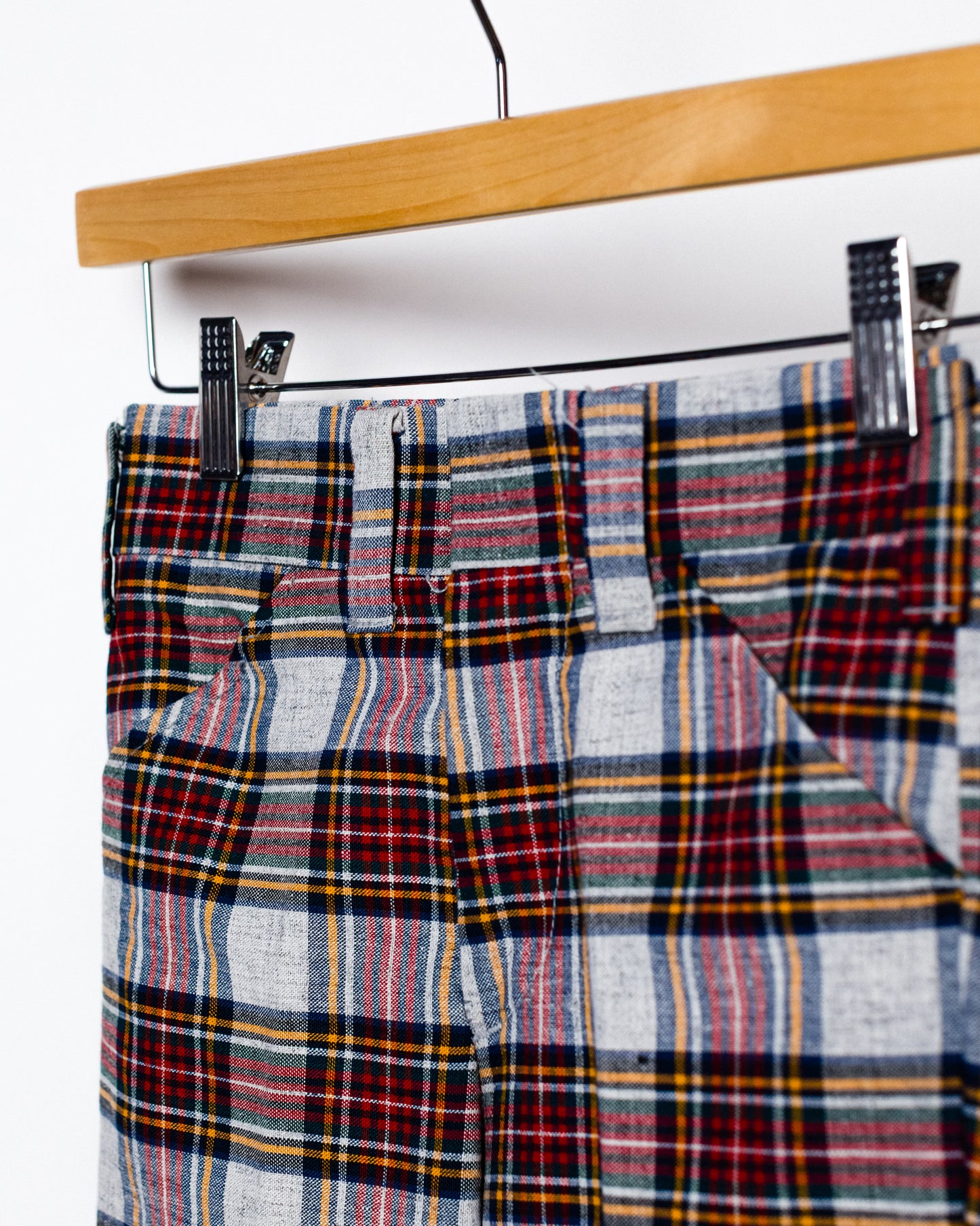 1970's Retro Plaid Bellbottom Children's Pants
