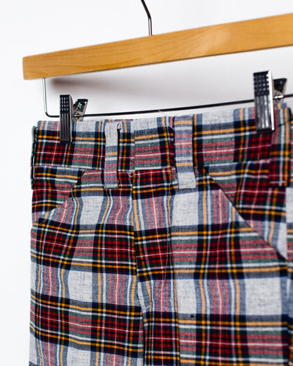 1970's Retro Plaid Bellbottom Children's Pants