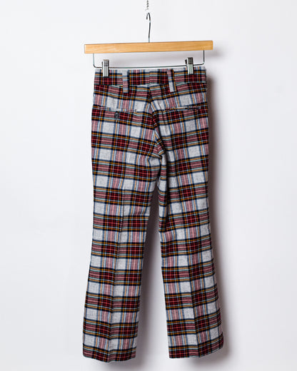 1970's Retro Plaid Bellbottom Children's Pants