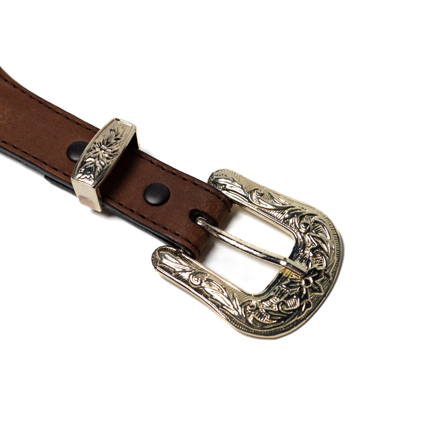 Nocona Studded Silvertone Belt