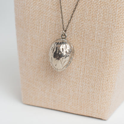 Vintage Silver Walnut Pendant