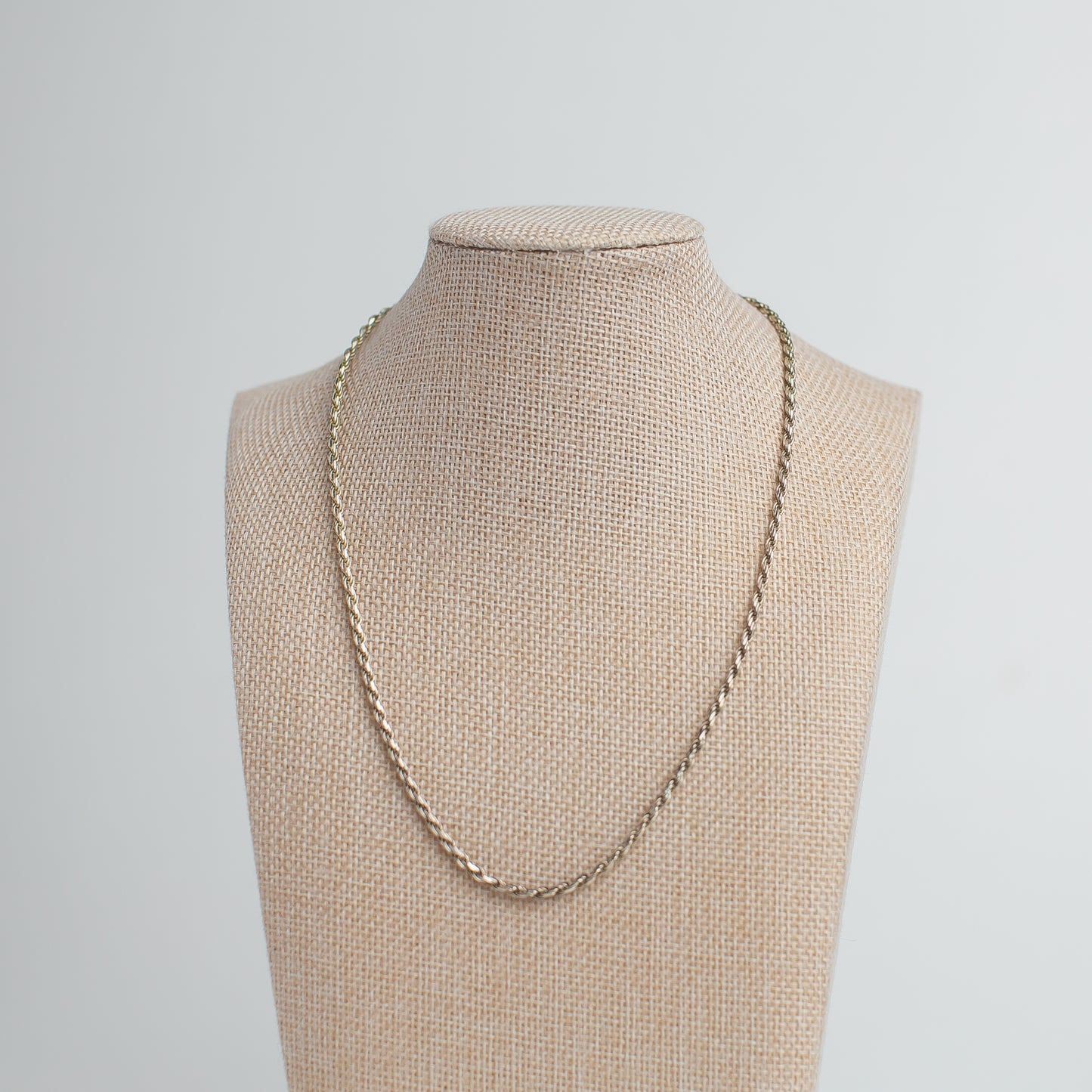 Vintage 925 Sterling Silver Rope Chain