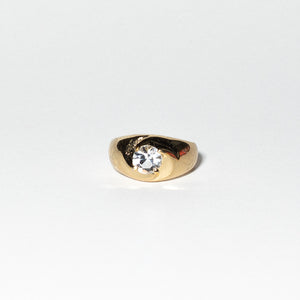 14K Gold Plated Gypsy Ring, Size 4