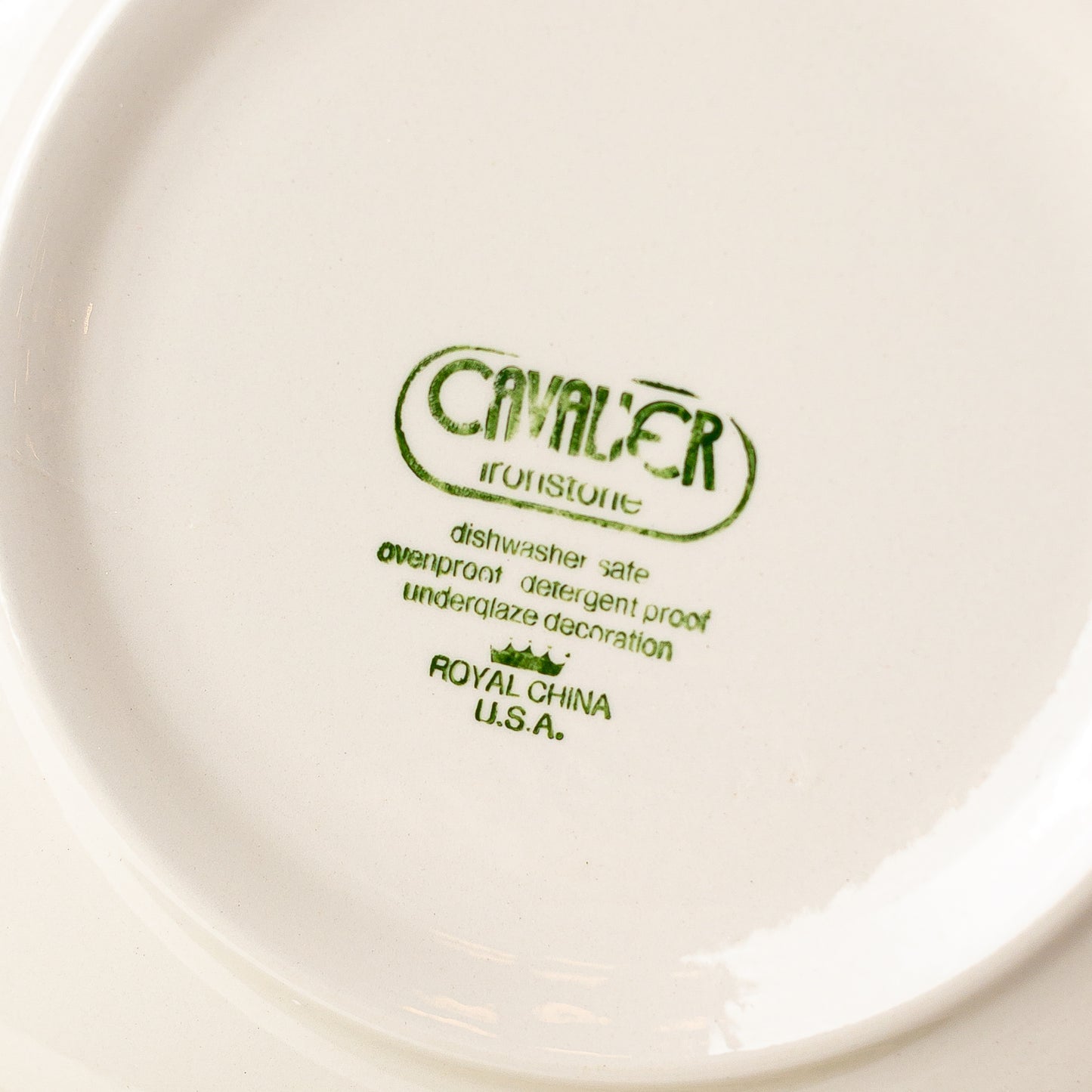 MCM Cavalier Ironstone Royal China Plates, Set of 6