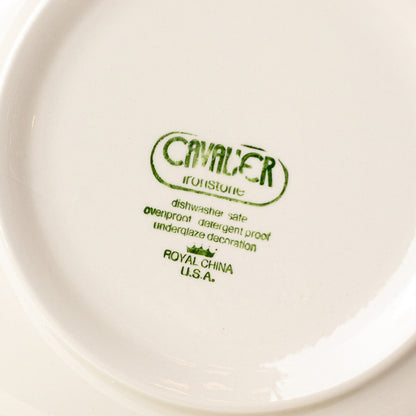 MCM Cavalier Ironstone Royal China Plates, Set of 6