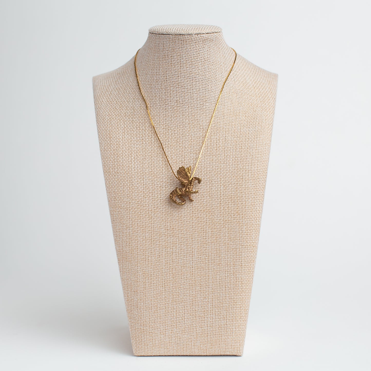 Vintage Dragon Pendant Necklace
