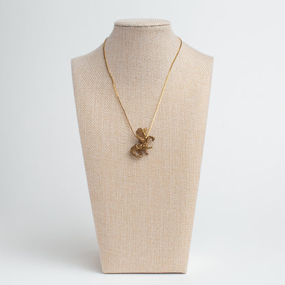 Vintage Dragon Pendant Necklace