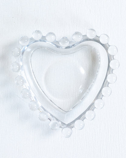 Vintage Candlewick Heart Dish