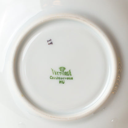 Victoria Czechoslovakia Dessert Plates, Set of 10