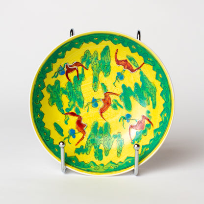 Hi Japanese Porcelain Wares Hand-Painted Saucers, 1970's, Set of 4
