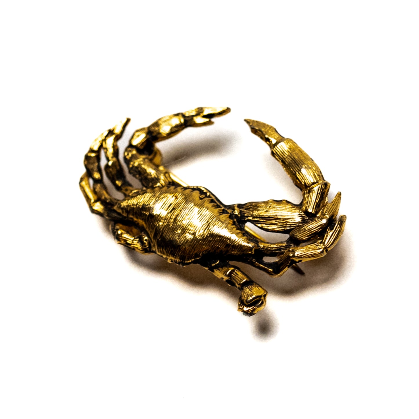 Jolle Goldtone Crab Pin