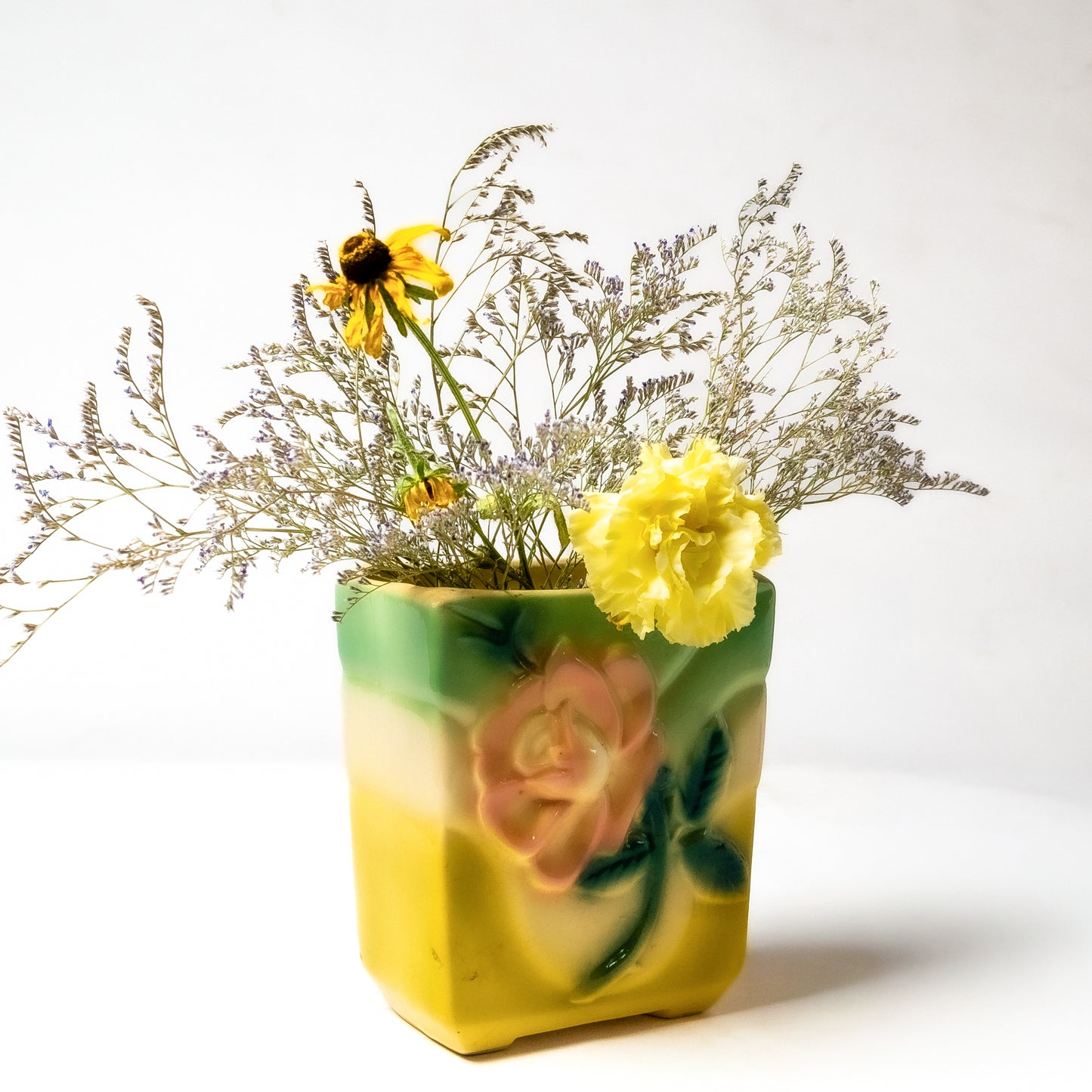 Ceramic Slip-Cast Square Vase