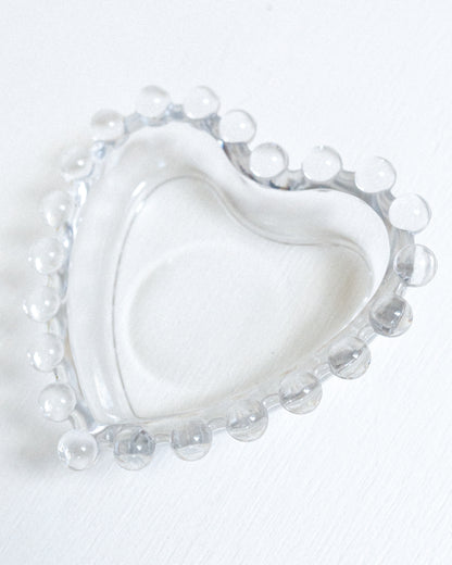 Vintage Candlewick Heart Dish