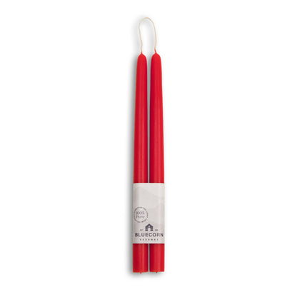 Beeswax Taper Candles – Dripless & Handmade in USA: Sky Blue / 10"