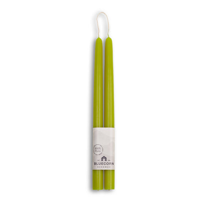 Beeswax Taper Candles – Dripless & Handmade in USA: Teal / 10"