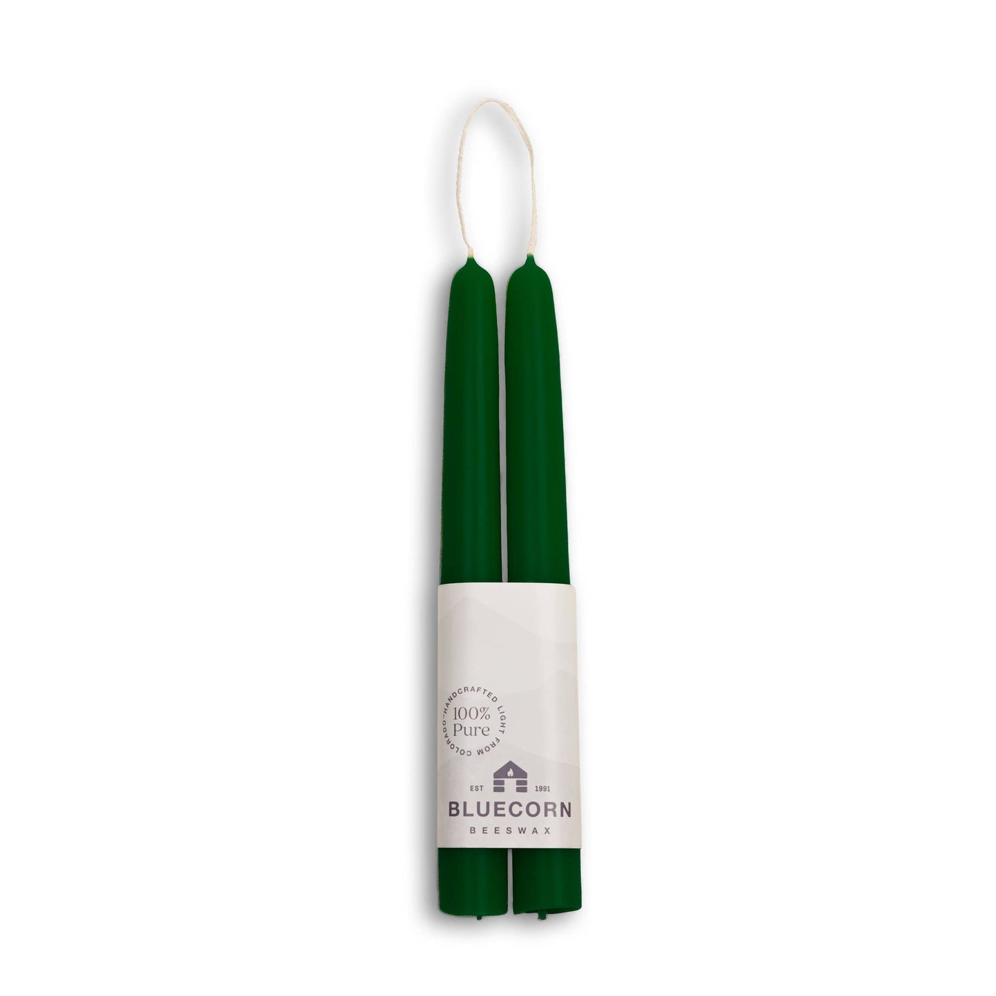 Beeswax Taper Candles – Dripless & Handmade in USA: Lilac / 10"