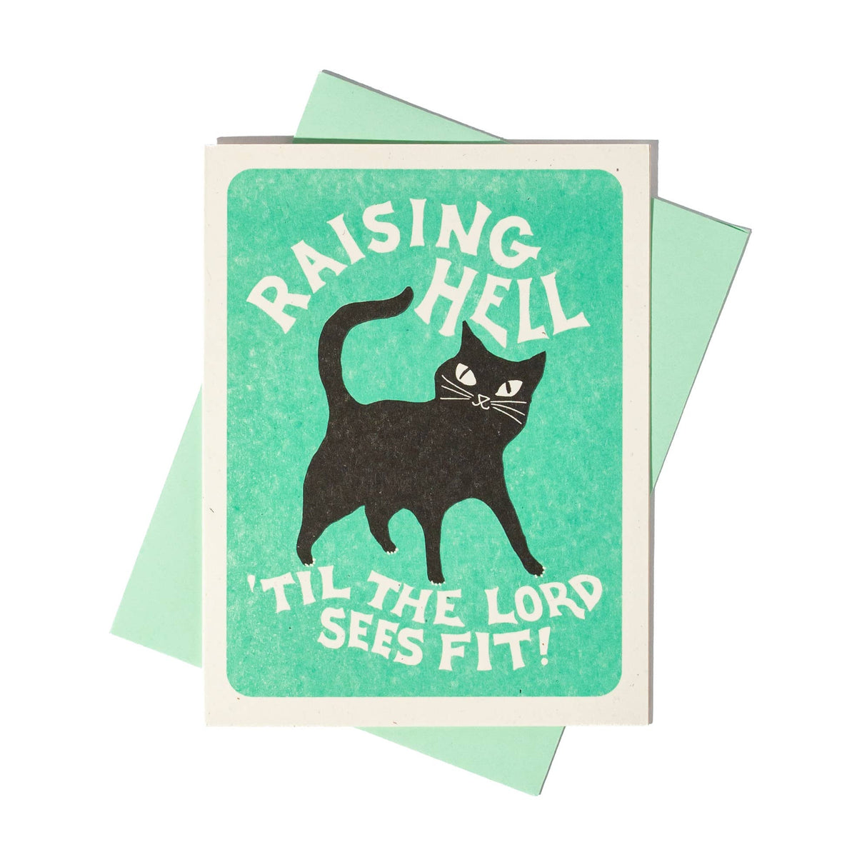 Raising Hell - Risograph Card