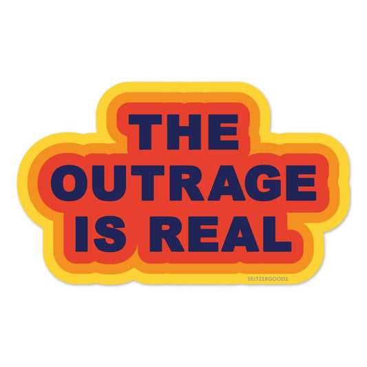 Outrage Real Sticker